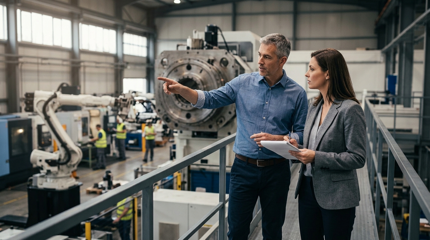 Illustration: Industrial Equipment Loans: A 2026 Guide to Qualifying for Factory Financing